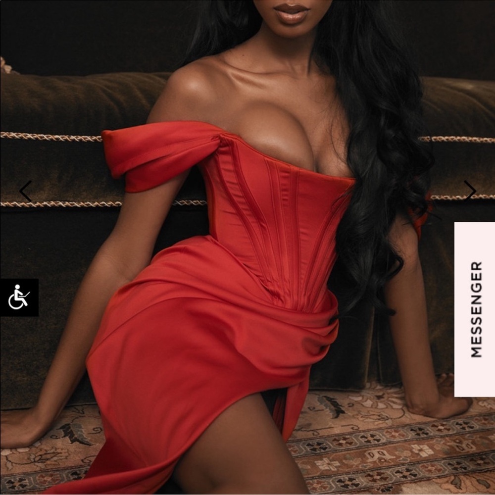 House of CB Loretta Satin Dress